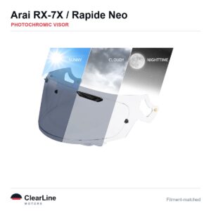 Arai Rapide-Neo / RX-7X Photochromic Visor