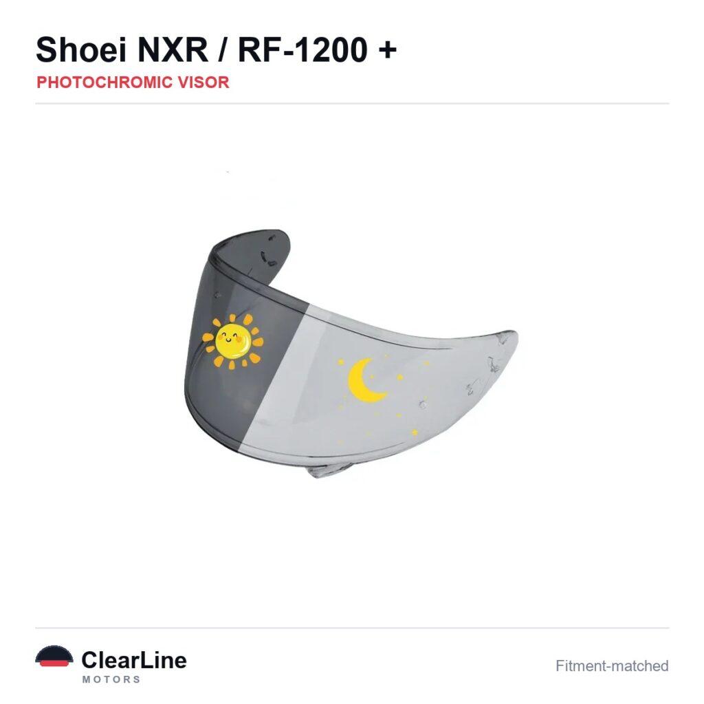 Shoei NXR / RF-1200 / X-Fourteen / X-Spirit & more Photochromic Visor