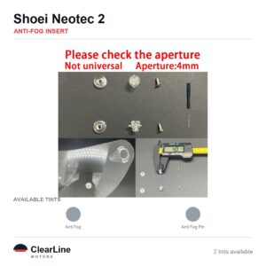 Shoei Neotec 2 Anti-Fog Insert — Stops Visor Fogging