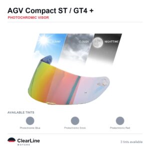 AGV Compact ST / GT4 / K1 S / K1 & more Photochromic Visor