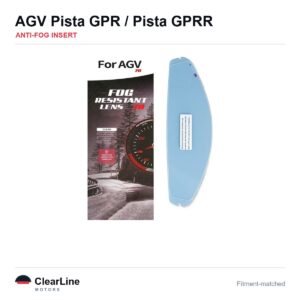 AGV Pista GP R / Pista GP RR Anti-Fog Insert — Stops Visor Fogging