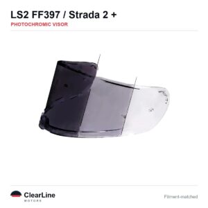 LS2 FF397 / Sedici Strada 2 & more Photochromic Visor — Auto-Tint Day & Night