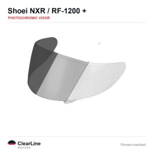 Shoei NXR / RF-1200 / RF-SR / X-Fourteen & more Photochromic Visor — Auto-Tint Day & Night