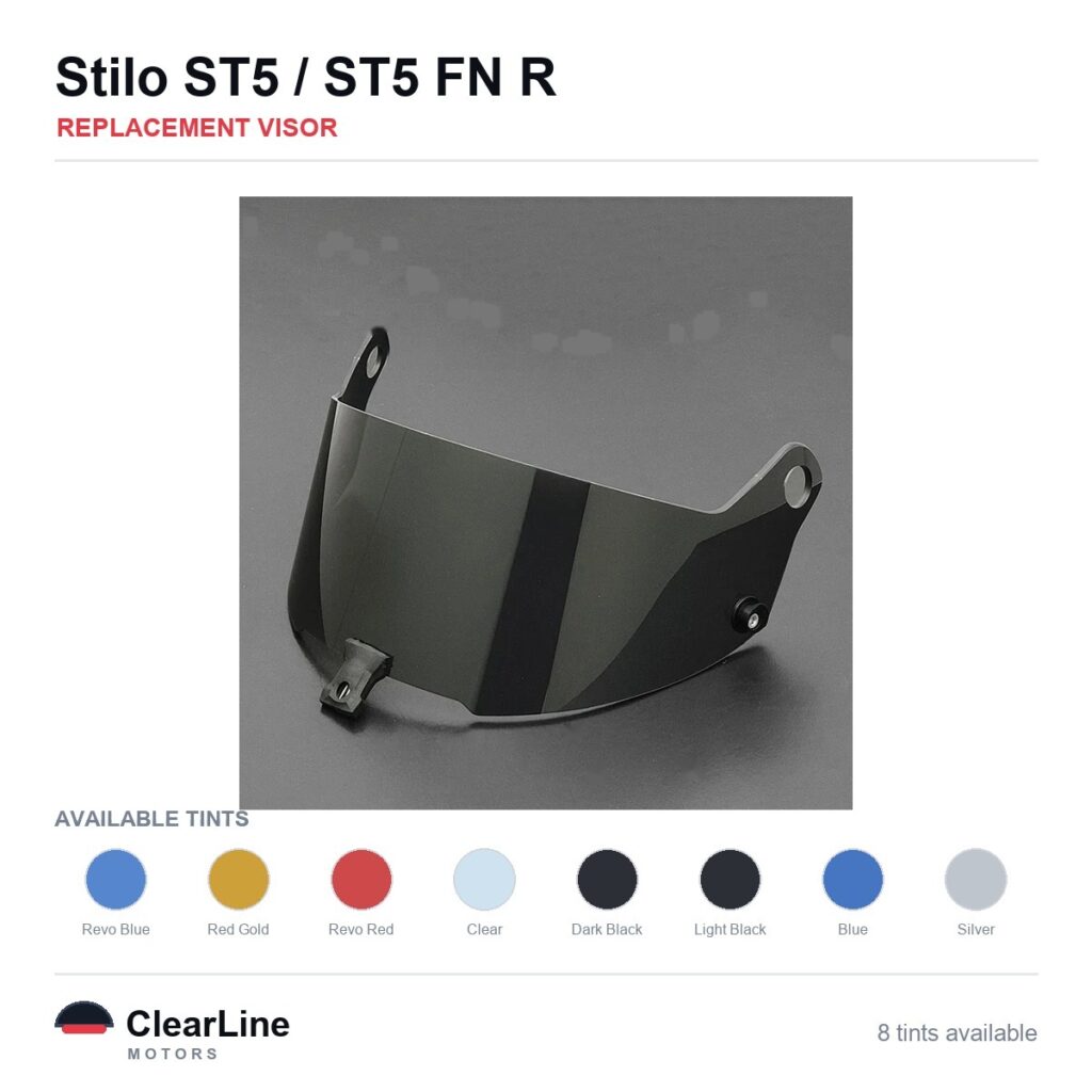 Stilo ST5 FN R / ST5 Replacement Visor — Iridium, Smoke, Clear Tints