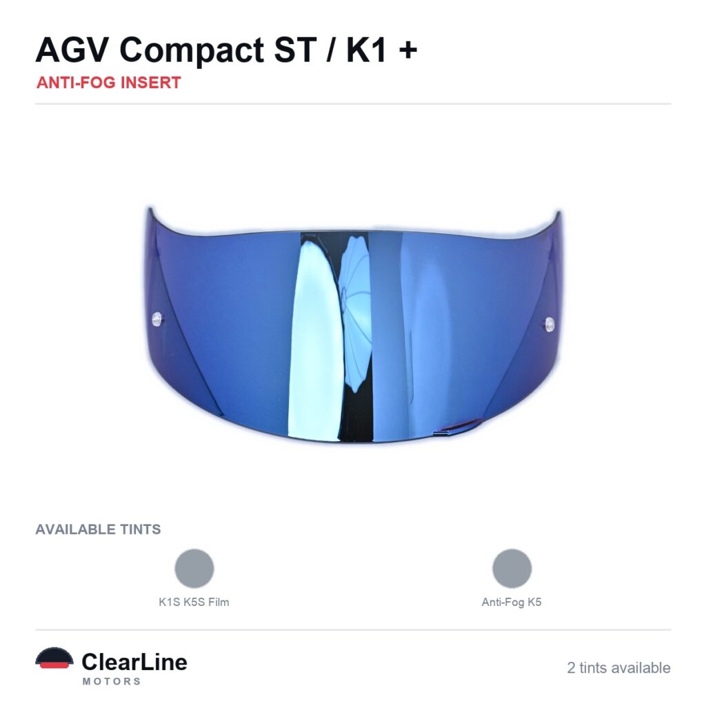 AGV Compact ST / K1 S / K1 / K3 SV & more Anti-Fog Insert — Stops Visor Fogging