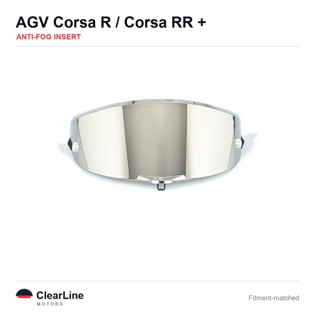 AGV Corsa R / Corsa RR / Pista GP R / Pista GP RR Anti-Fog Insert — Stops Visor Fogging