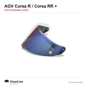 AGV Corsa R / Corsa RR / Pista GP R / Pista GP RR Photochromic Visor — Auto-Tint Day & Night