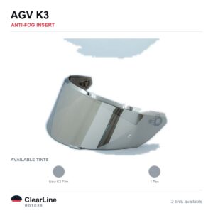 AGV K3 Anti-Fog Insert — Stops Visor Fogging