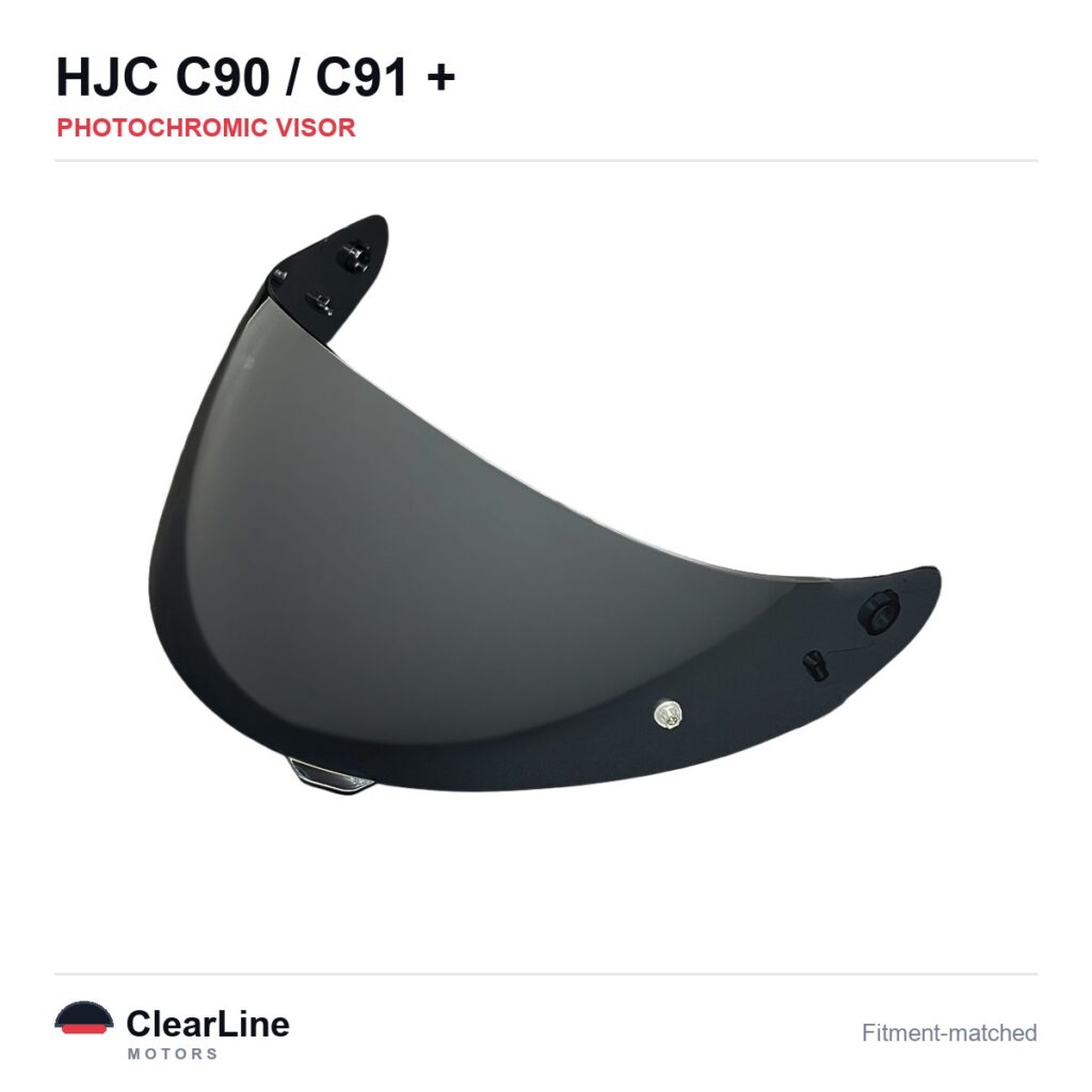 HJC C90 / C91 / C91N / CL-MAX 2 & more Photochromic Visor — Auto-Tint Day & Night