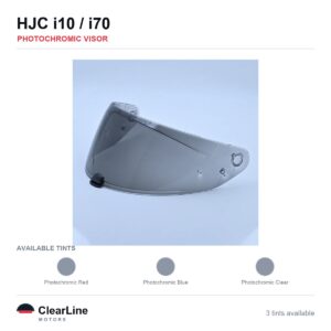 HJC i10 / i70 Photochromic Visor — Auto-Tint Day & Night