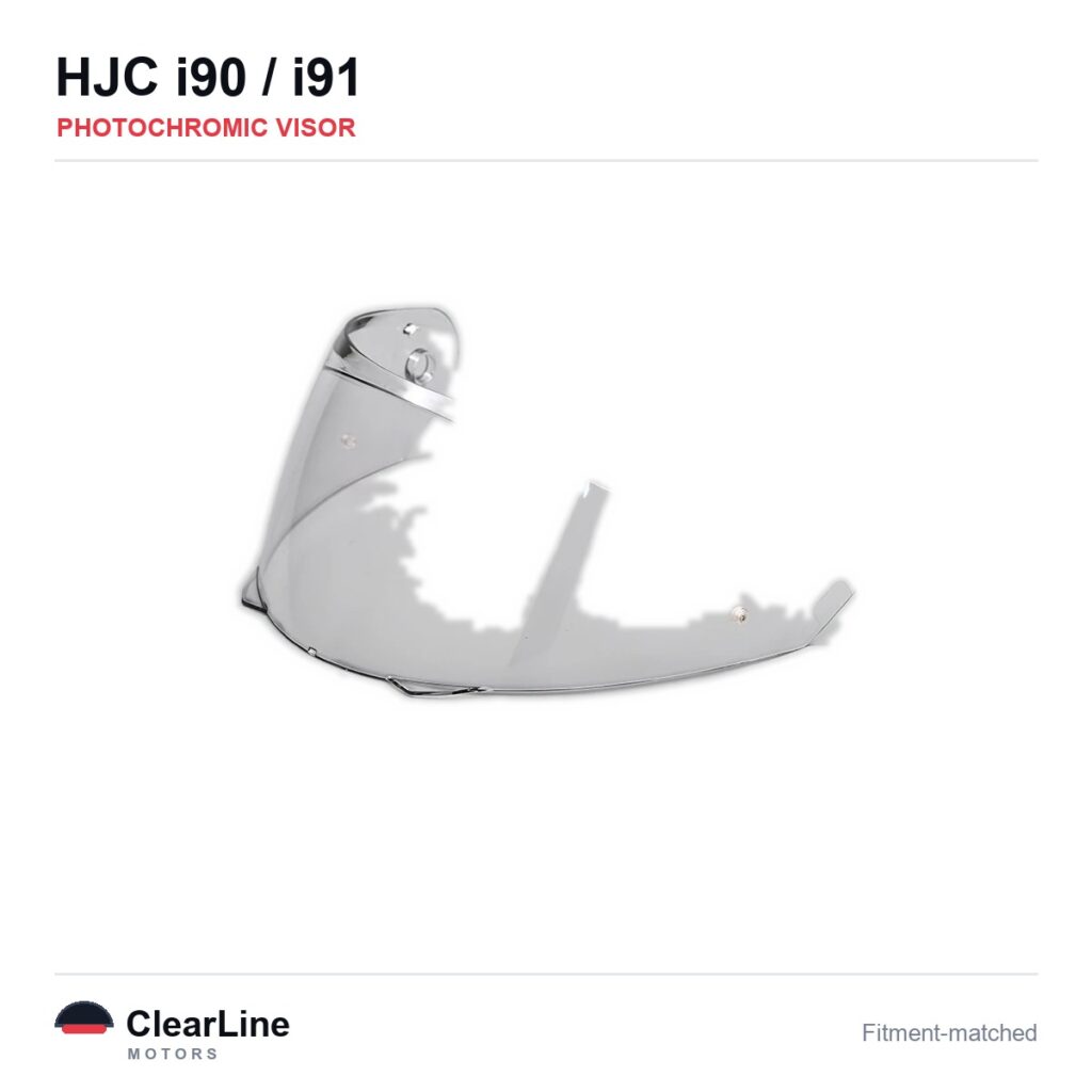 HJC i90 / i91 Photochromic Visor — Auto-Tint Day & Night