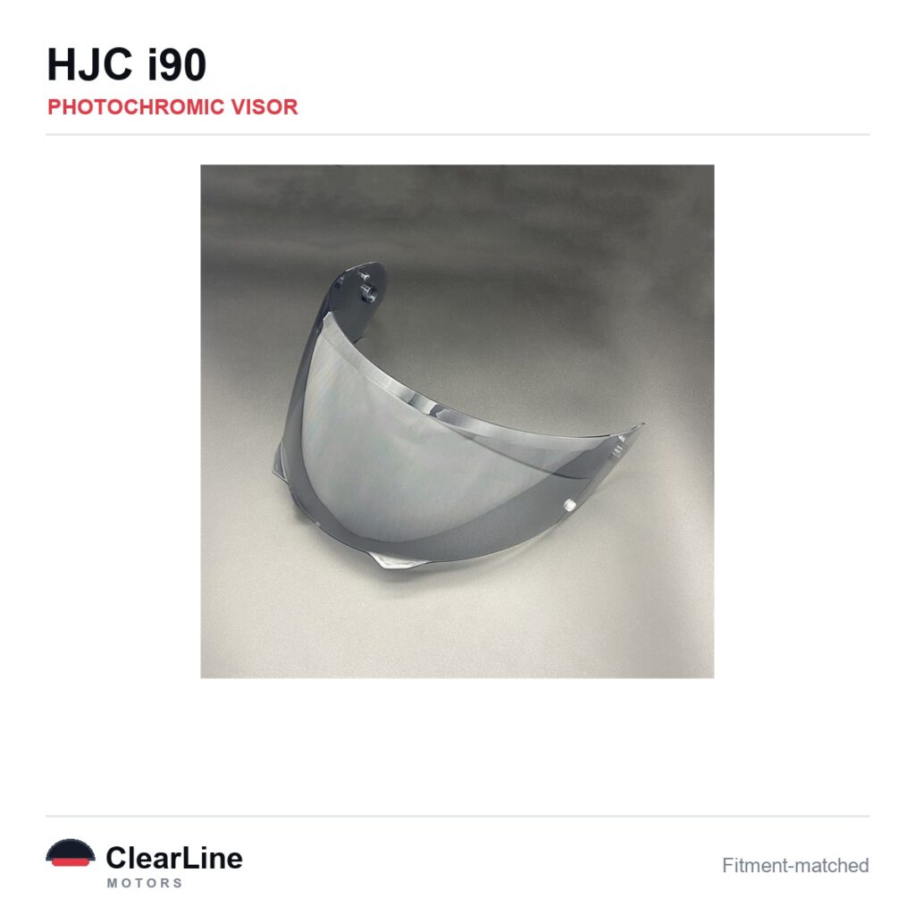 HJC i90 Photochromic Visor — Auto-Tint Day & Night