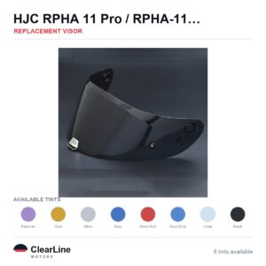 HJC RPHA 11 Pro / RPHA-11 / RPHA-70 Replacement Visor — Iridium, Gold, Silver Tints