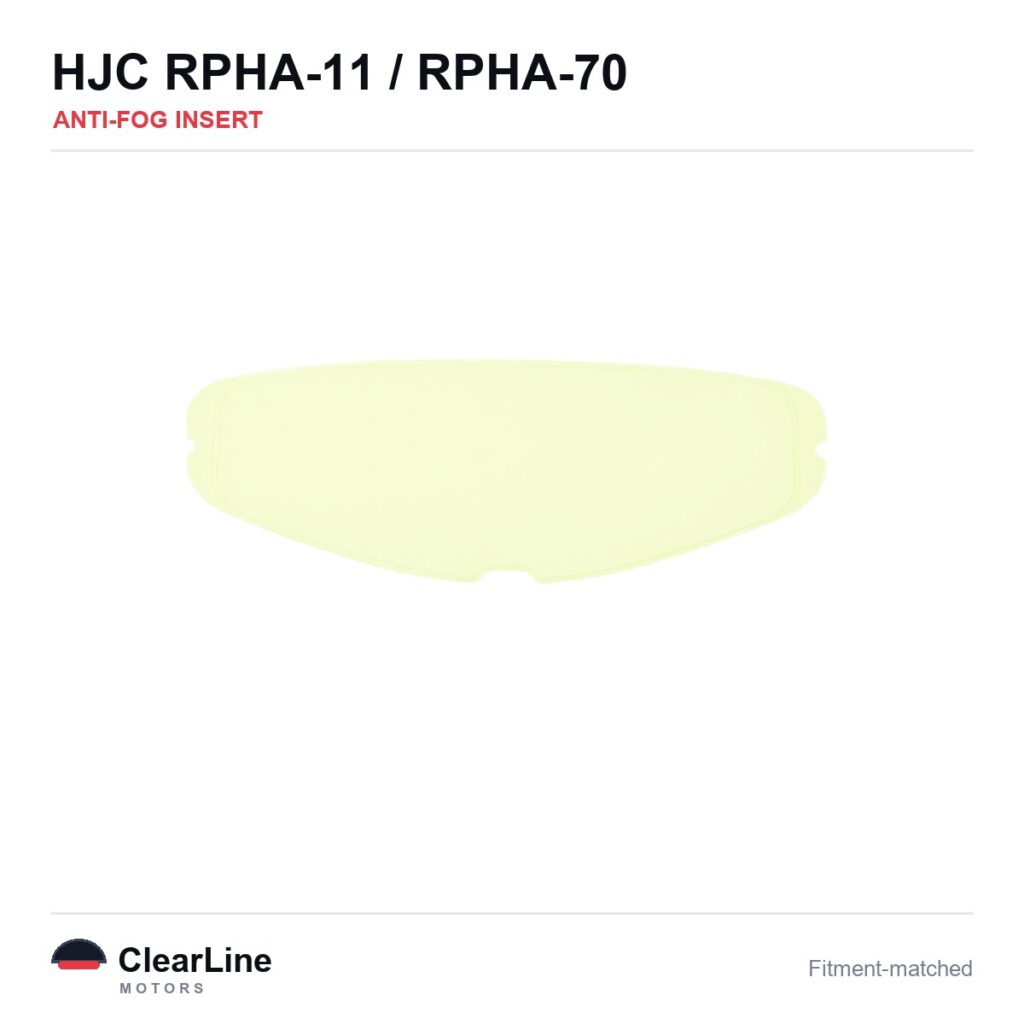 HJC RPHA-11 / RPHA-70 Anti-Fog Insert — Stops Visor Fogging