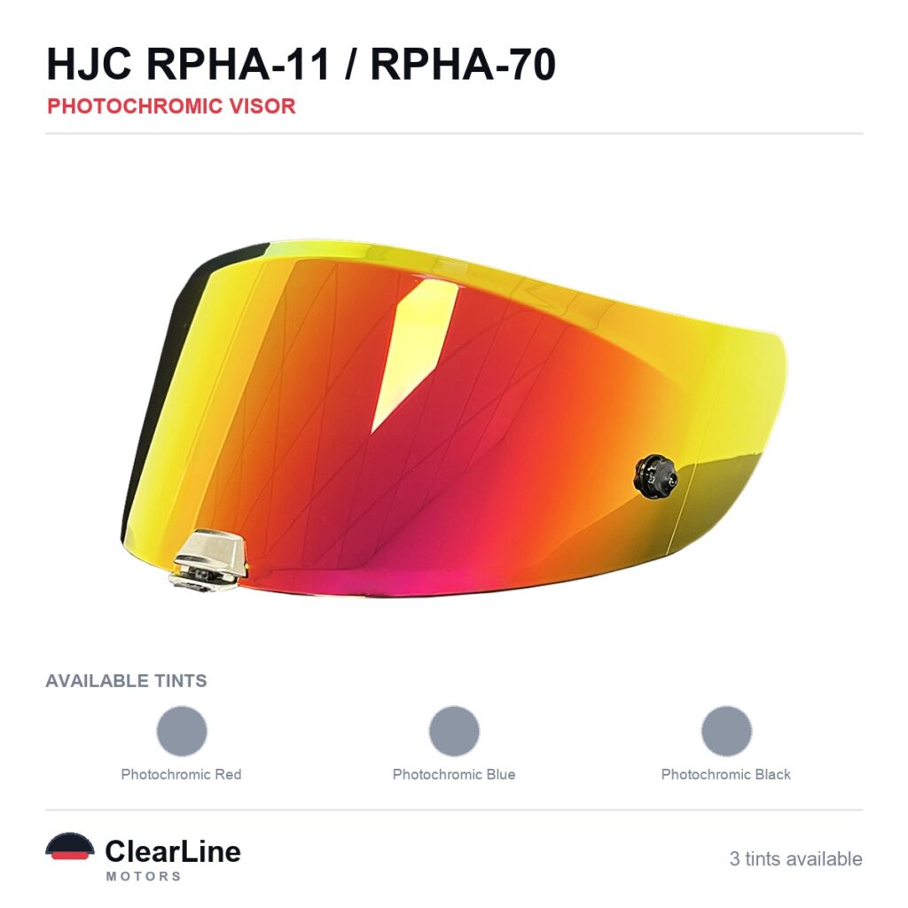HJC RPHA-11 / RPHA-70 Photochromic Visor — Auto-Tint Day & Night