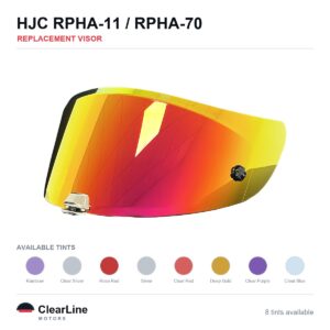 HJC RPHA-11 / RPHA-70 Replacement Visor — Iridium, Smoke, Clear Tints