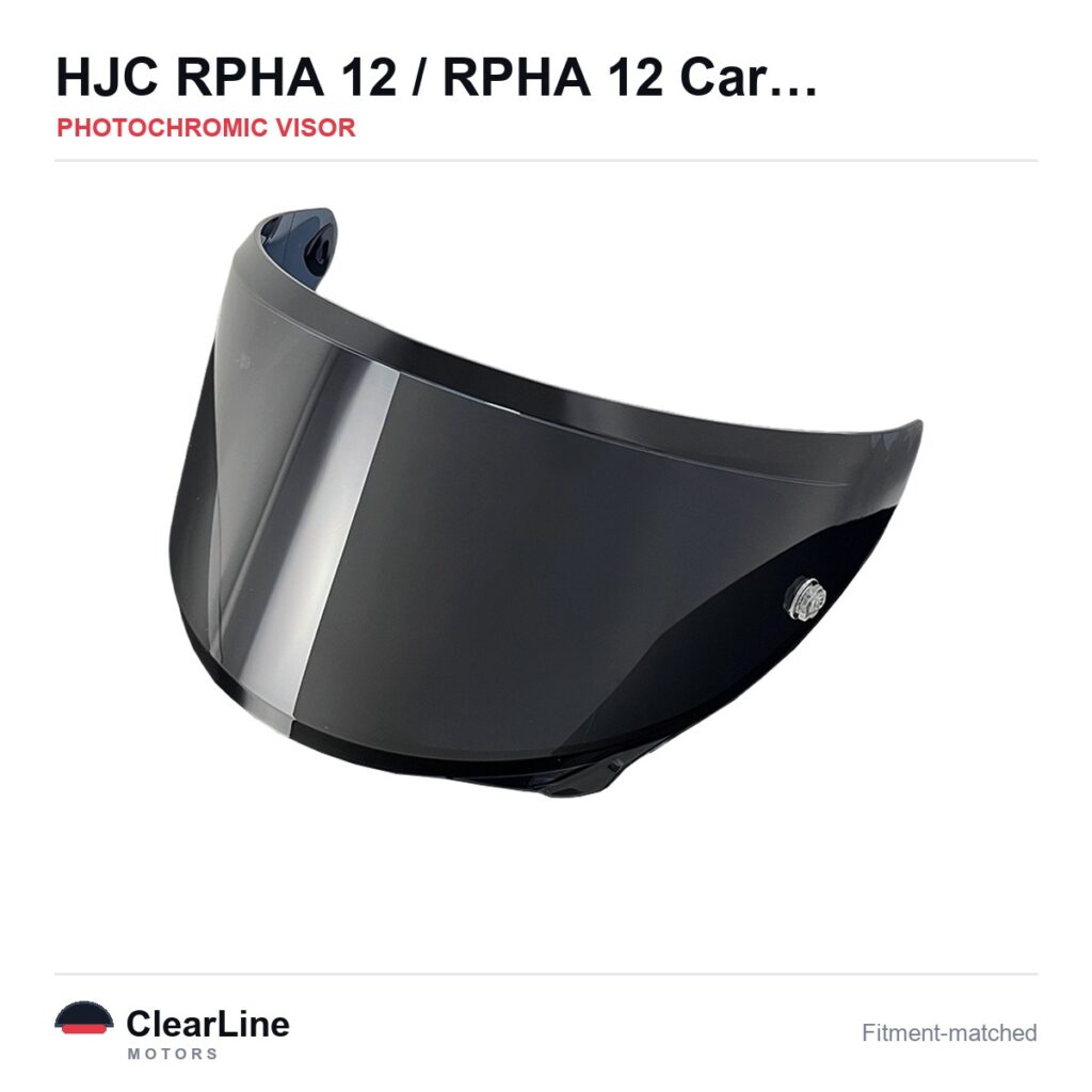 HJC RPHA 12 Carbon / RPHA 12 / RPHA 12N Photochromic Visor — Auto-Tint Day & Night