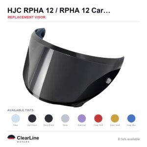 HJC RPHA 12 Carbon / RPHA 12 / RPHA 12N Replacement Visor — Iridium, Smoke, Clear Tints
