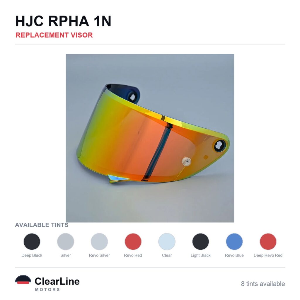 HJC RPHA 1N Replacement Visor — Iridium, Smoke, Clear Tints