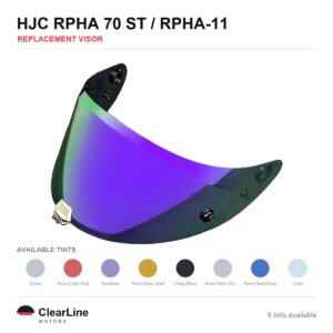HJC RPHA 70 ST / RPHA-11 Replacement Visor — Iridium, Smoke, Clear Tints