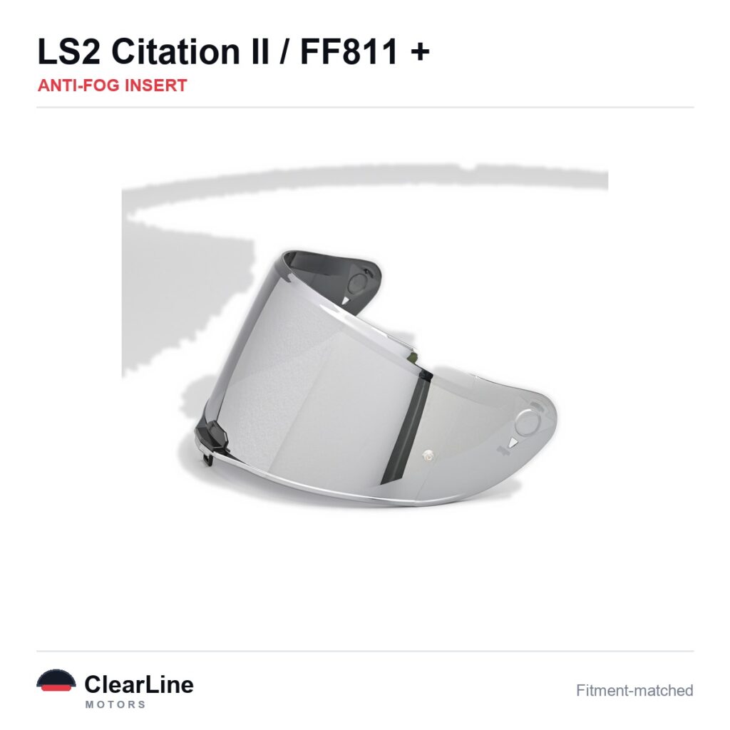 LS2 Citation II / FF811 / Vector II Anti-Fog Insert — Stops Visor Fogging