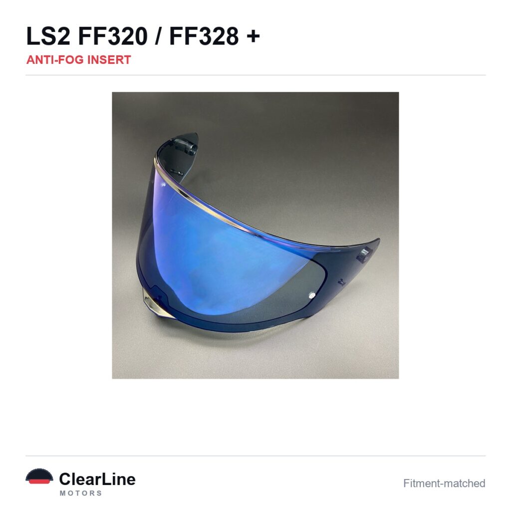 LS2 FF320 / FF328 / FF353 / FF800 Anti-Fog Insert — Stops Visor Fogging