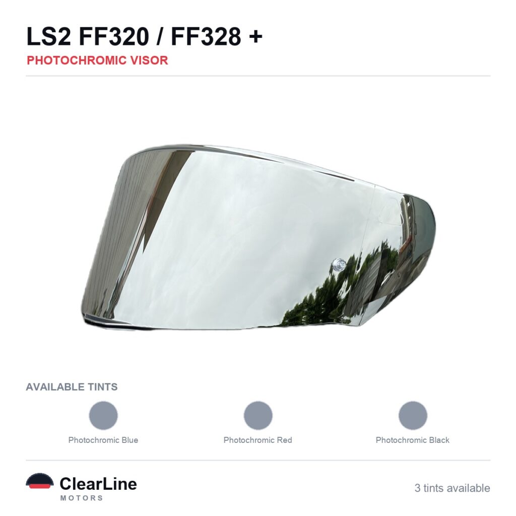 LS2 FF320 / FF328 / FF353 / FF800 Photochromic Visor — Auto-Tint Day & Night
