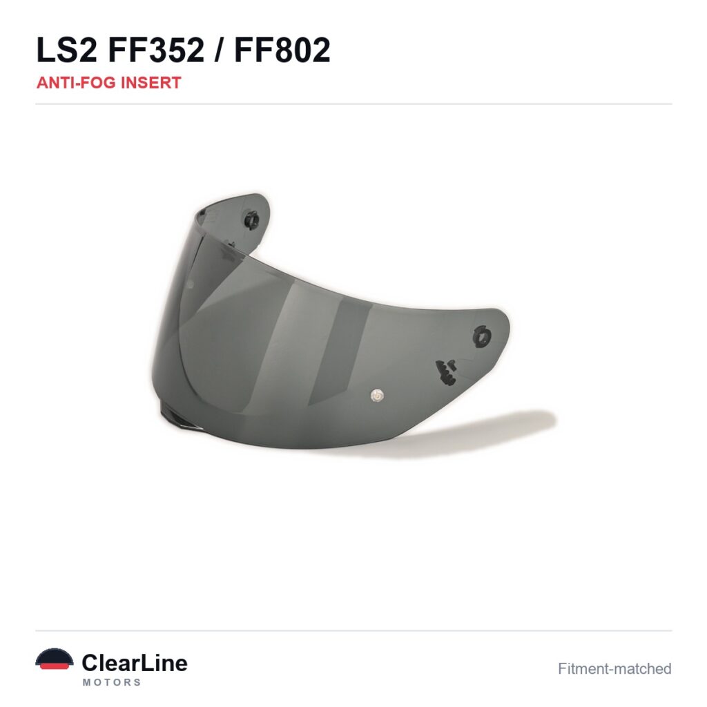 LS2 FF352 / FF802 Anti-Fog Insert — Stops Visor Fogging