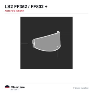 LS2 FF352 / FF802 / Flash / Rookie Anti-Fog Insert — Stops Visor Fogging