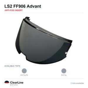 LS2 FF906 Advant Anti-Fog Insert — Stops Visor Fogging