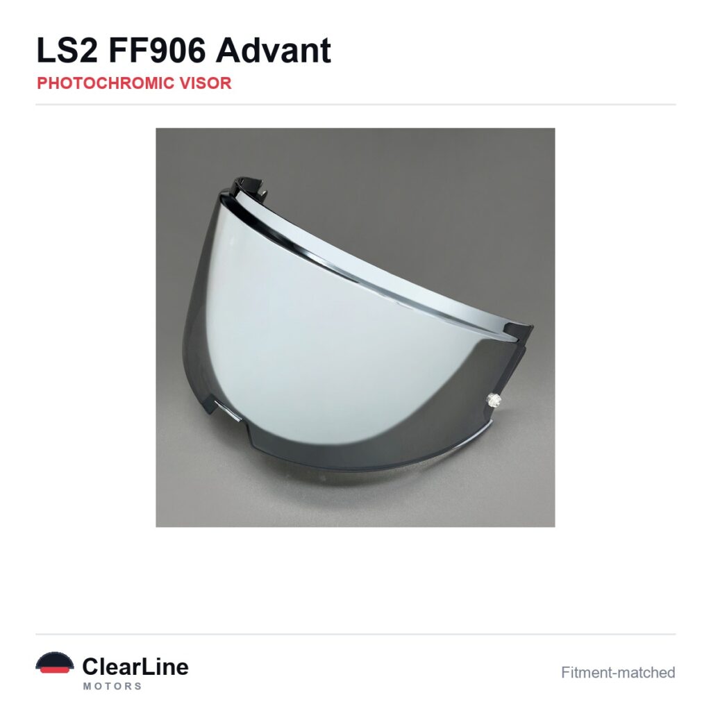 LS2 FF906 Advant Photochromic Visor — Auto-Tint Day & Night