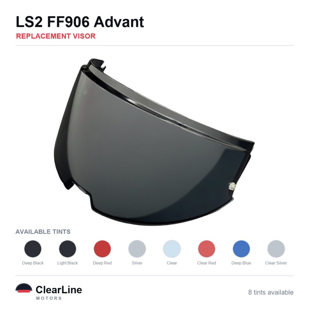 LS2 FF906 Advant Replacement Visor — Smoke, Clear, Silver Tints