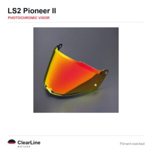 LS2 Pioneer II Photochromic Visor — Auto-Tint Day & Night