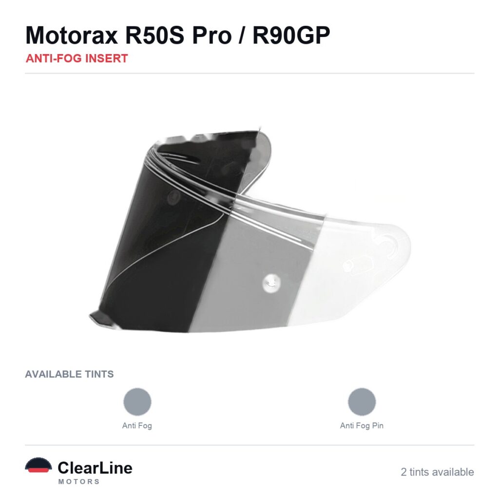 Motorax R50S Pro / R90GP Anti-Fog Insert — Stops Visor Fogging