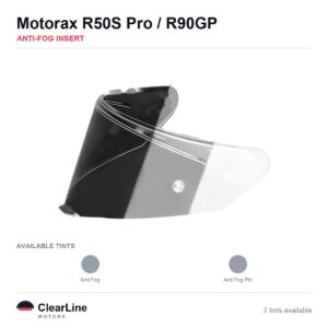 Motorax R50S Pro / R90GP Anti-Fog Insert — Stops Visor Fogging