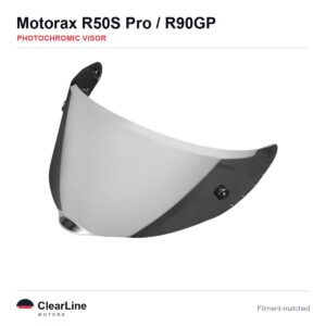 Motorax R50S Pro / R90GP Photochromic Visor — Auto-Tint Day & Night