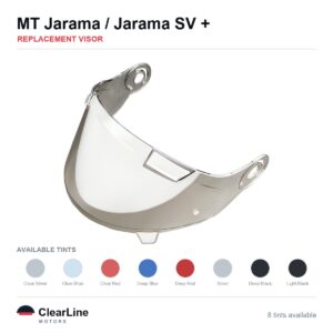 MT Jarama SV / Jarama Replacement Visor — Smoke, Clear, Silver Tints