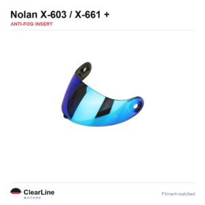 Nolan X-603 / X-661 / X-702 GT / X-702 & more Anti-Fog Insert — Stops Visor Fogging