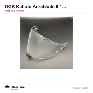 OGK Kabuto Aeroblade 5 / Kabuto Aeroblade 6 Anti-Fog Insert — Stops Visor Fogging