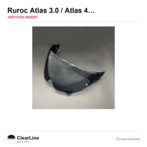 Ruroc Atlas 3.0 / Atlas 4.0 Anti-Fog Insert — Stops Visor Fogging