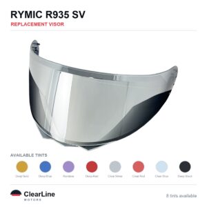 RYMIC R935 SV Replacement Visor — Iridium, Smoke, Clear Tints