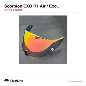 Scorpion Exo 1400 Carbon / Exo 520 / EXO R1 Air Anti-Fog Insert — Stops Visor Fogging