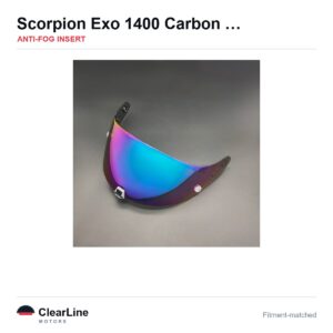 Scorpion Exo 1400 Carbon / Exo 520 / R1 Anti-Fog Insert — Stops Visor Fogging