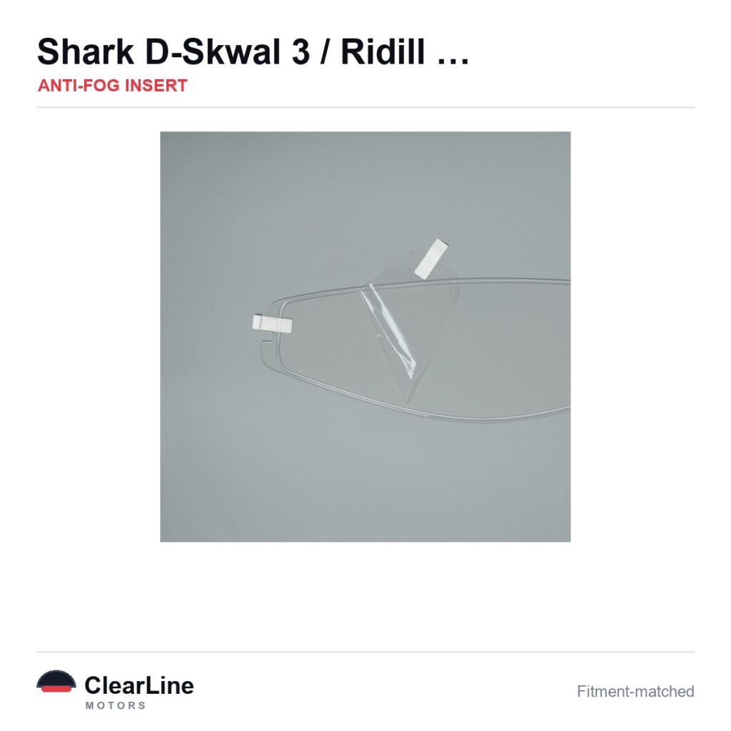 Shark D-Skwal 3 / Ridill 2 / Skwal i3 Anti-Fog Insert — Stops Visor Fogging