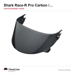 Shark Race-R Pro Carbon / Race-R Pro GP / Speed-R Carbon Photochromic Visor — Auto-Tint Day & Night