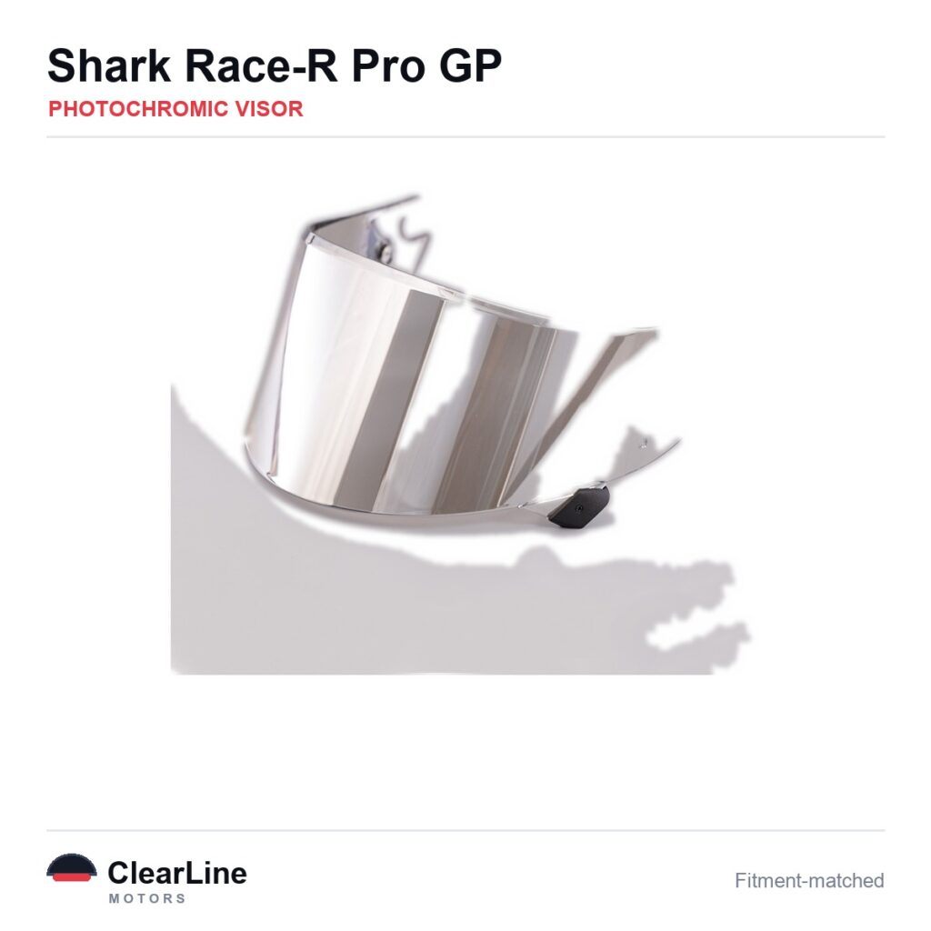 Shark Race-R Pro GP Photochromic Visor — Auto-Tint Day & Night
