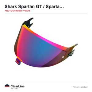 Shark Spartan GT Pro / Spartan GT / Spartan RS Photochromic Visor — Auto-Tint Day & Night