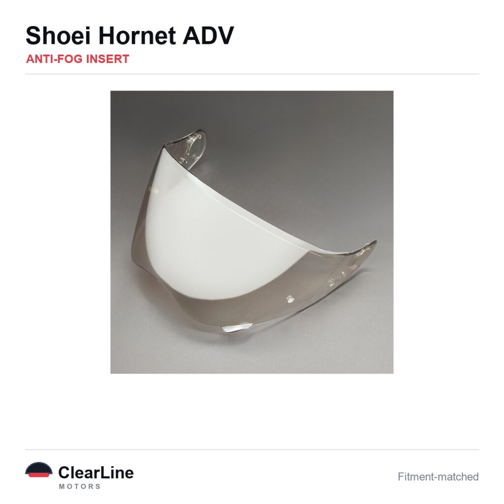 Shoei Hornet ADV Anti-Fog Insert — Stops Visor Fogging