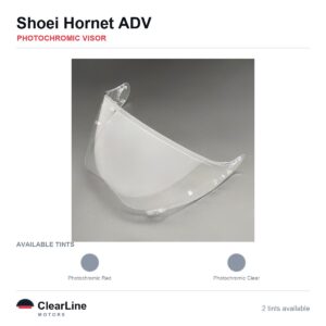 Shoei Hornet ADV Photochromic Visor — Auto-Tint Day & Night