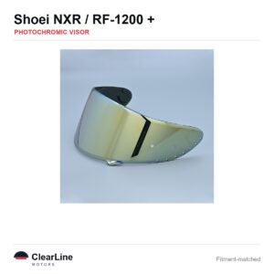 Shoei NXR / RF-1200 / RYD / X-Fourteen & more Photochromic Visor — Auto-Tint Day & Night